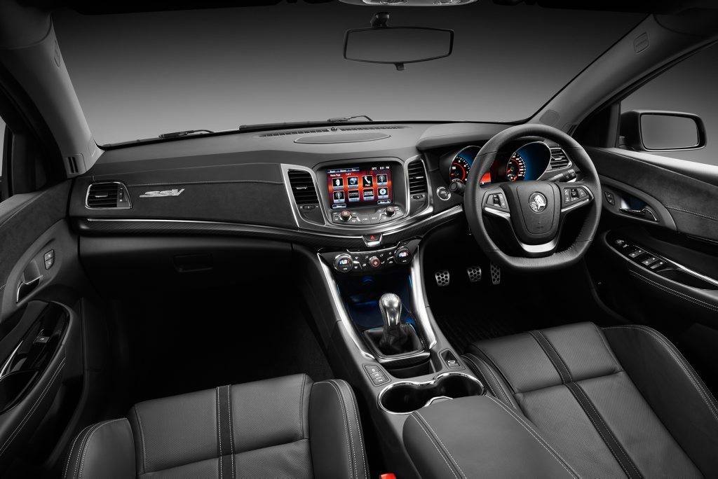 Inside the Holden VF Commodore SS V-Series show car. Inside the Holden VF Commodore SS V-Series show car.